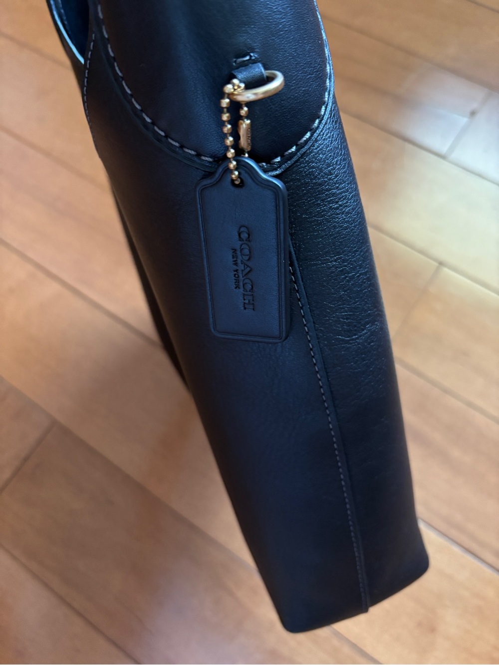 Coach Brooklyn 28 Black Leather Shoulder Bag - Picture 4 of 5